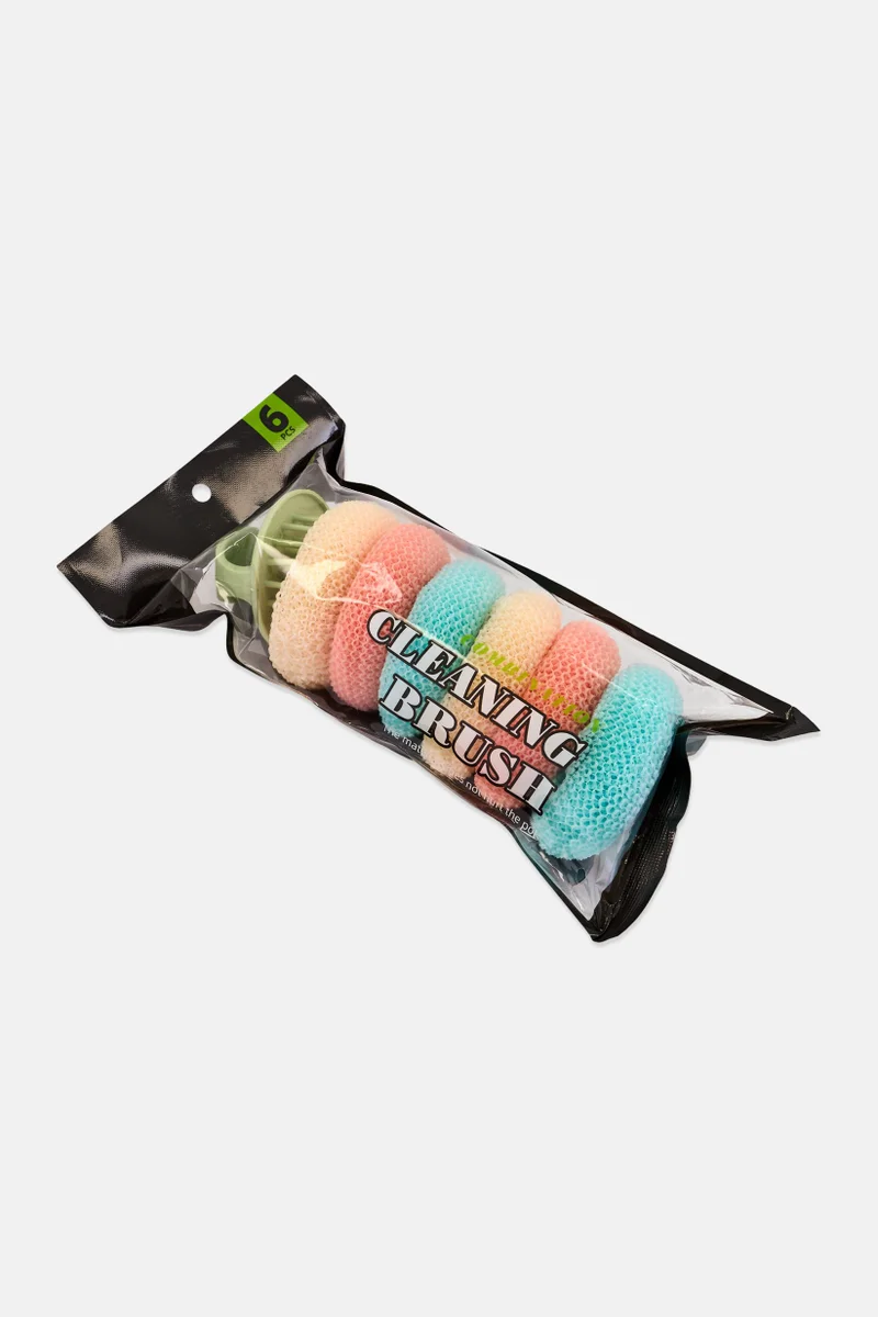 Muy Mucho 6 Pieces Cleaning Brush, Multicolor